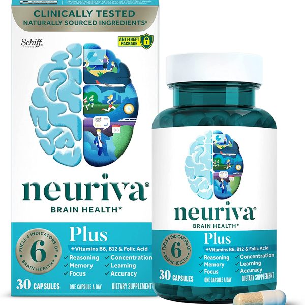 Dementia NEURIVA Plus Brain Supplement for Memory and Focus
